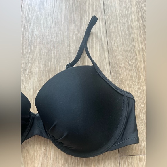 underwire AERIE  swimsuit bikini top size 32D BLACK - Picture 2 of 4